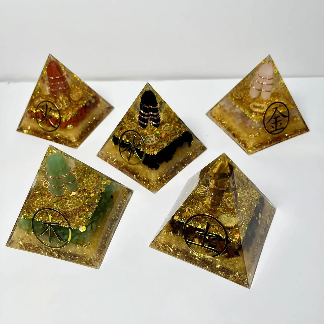 奥根金字塔摆件 金木水火土步步高升 合集链接 FX-6724