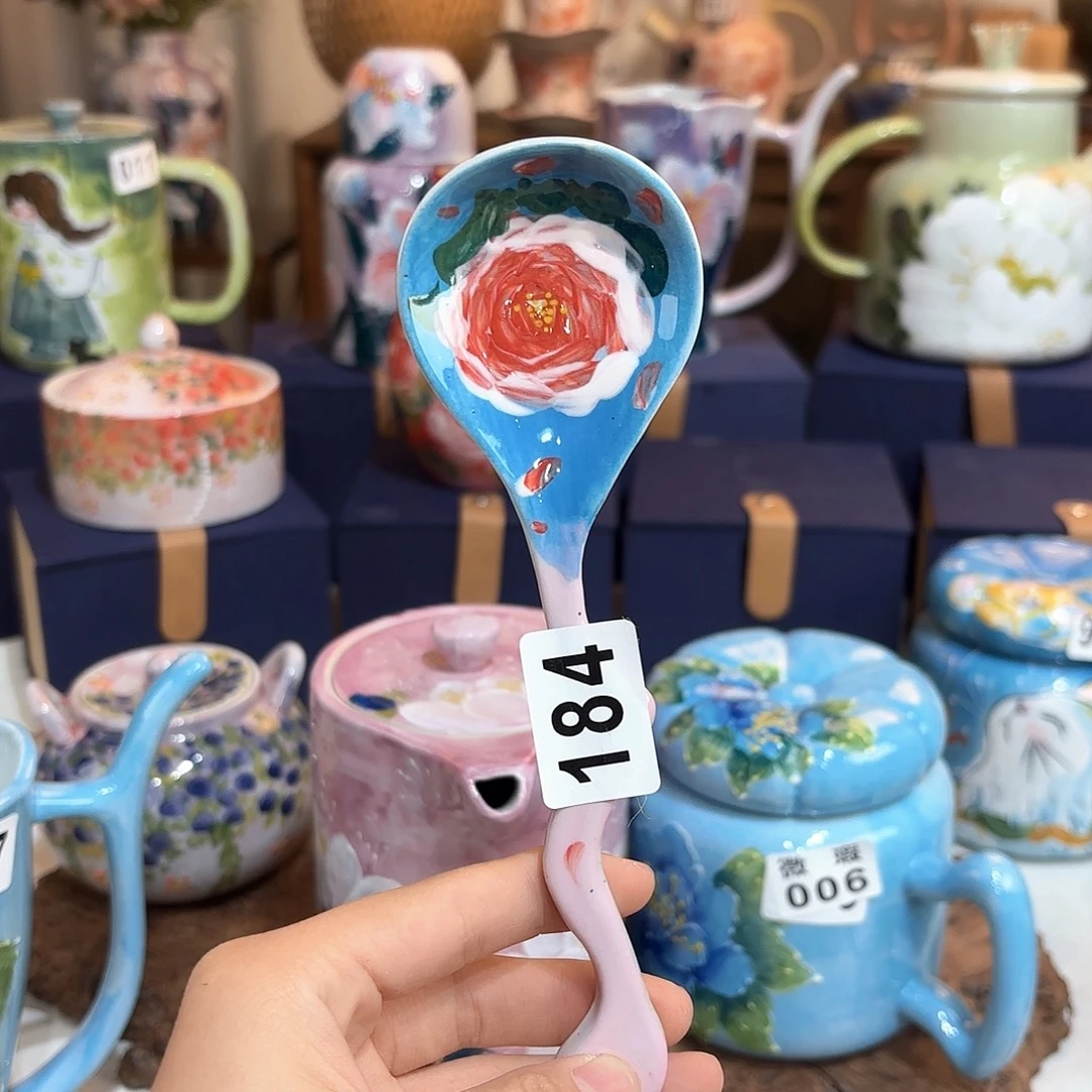 景德镇手绘高温釉下彩陶瓷茶具