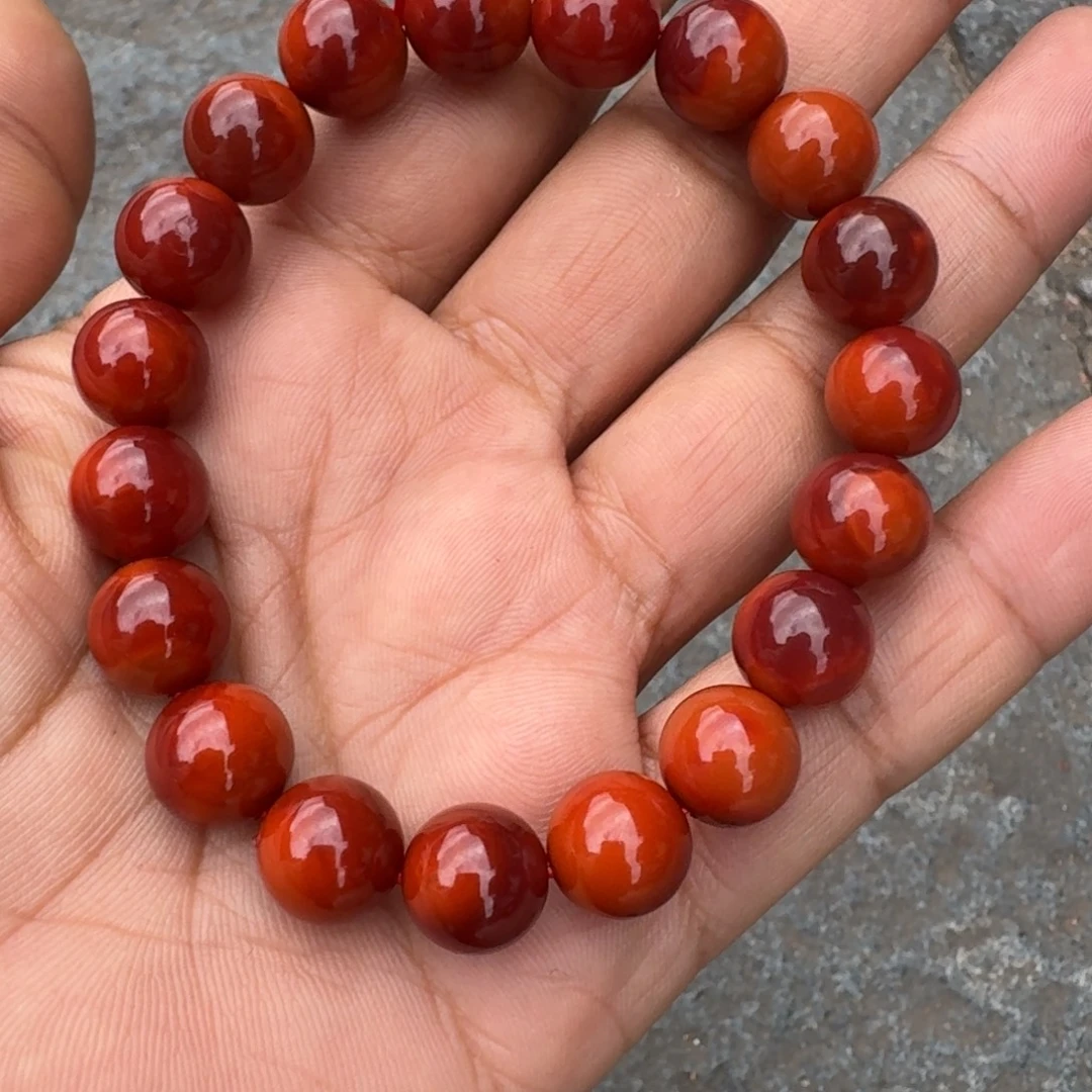 好***e南红玛瑙未镶嵌手链