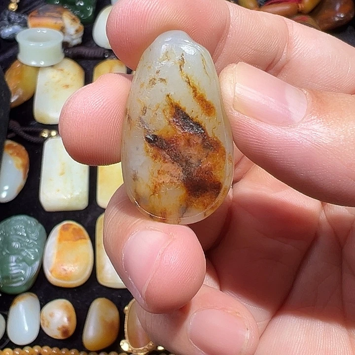 和田玉未镶嵌吊坠(不含链)