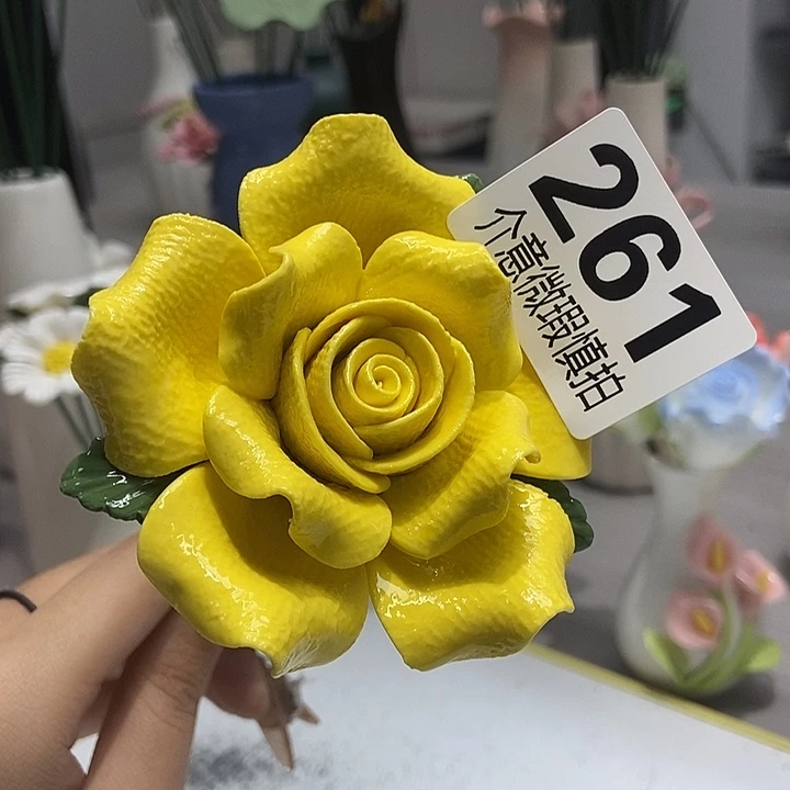 陶瓷纯手工捏花设计