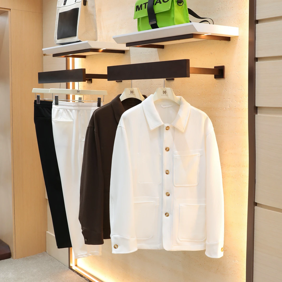 意式奢华2025早秋新款男士高端老钱风衬衫式翻领工装夹克外套1288