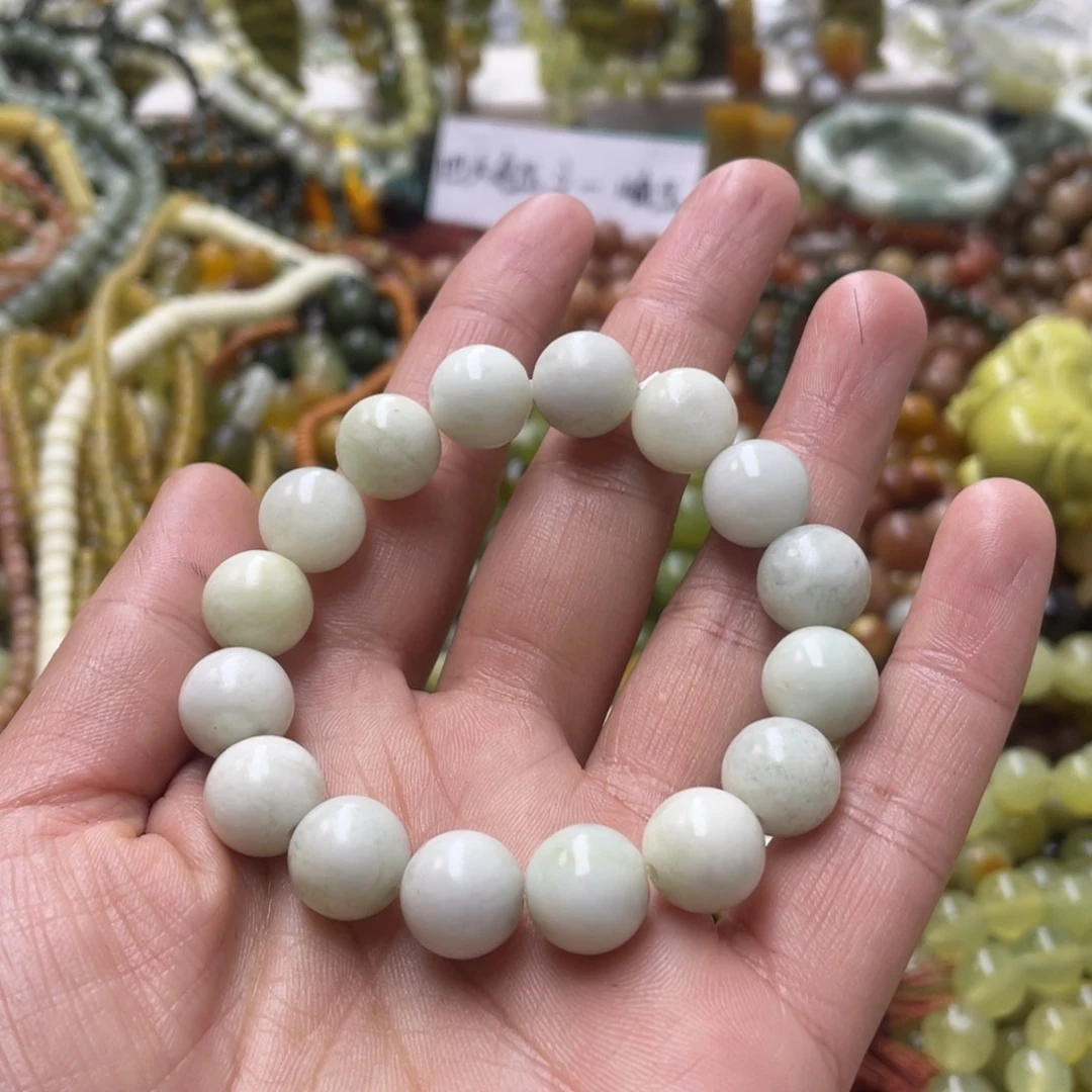 蛇纹石玉手链未镶嵌