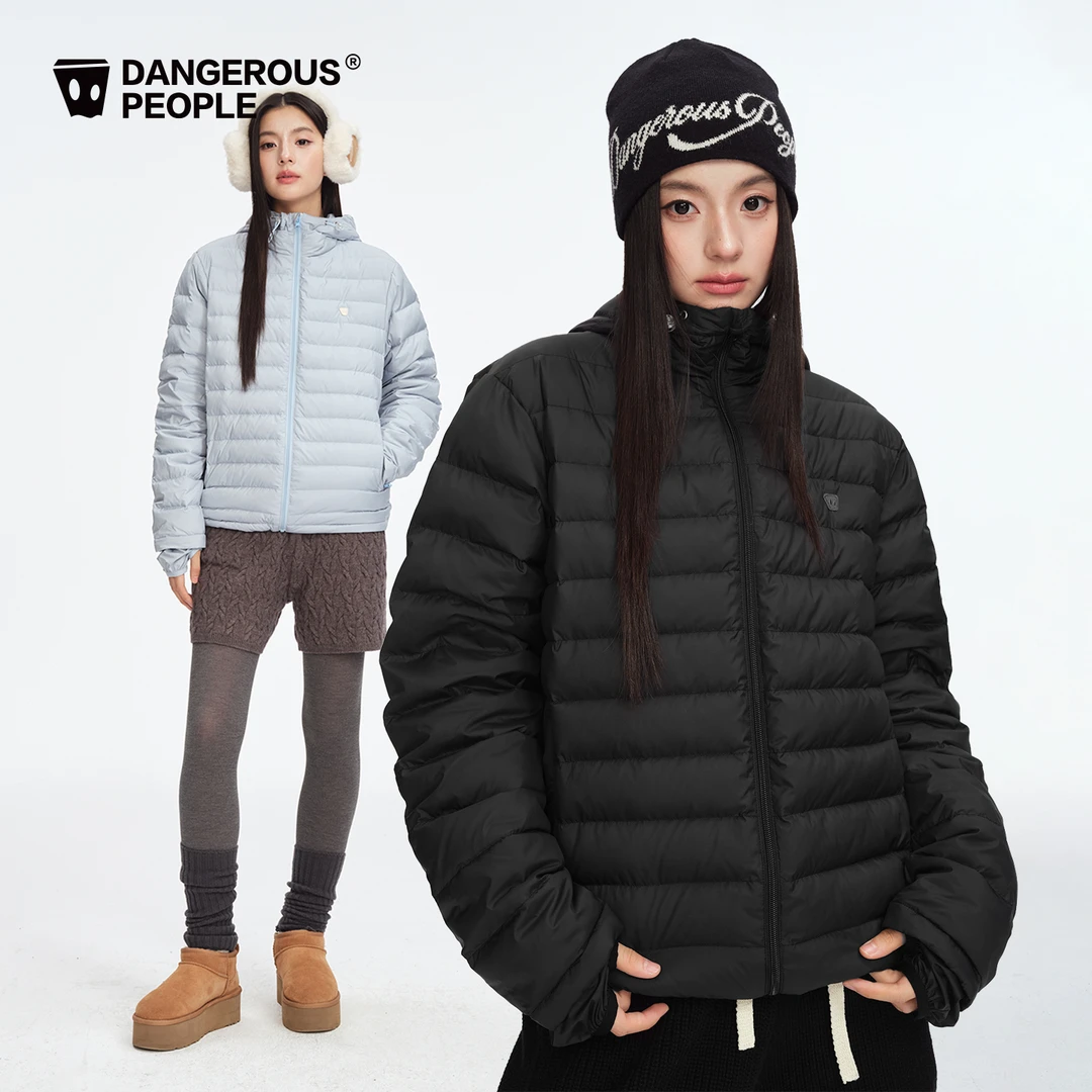 【达播专属】Dangerouspeople薛之谦dsp轻薄连帽排骨羽绒服90白鸭绒