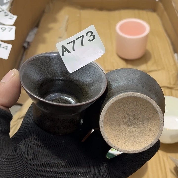 瓷片茶摆件工艺品摆件666