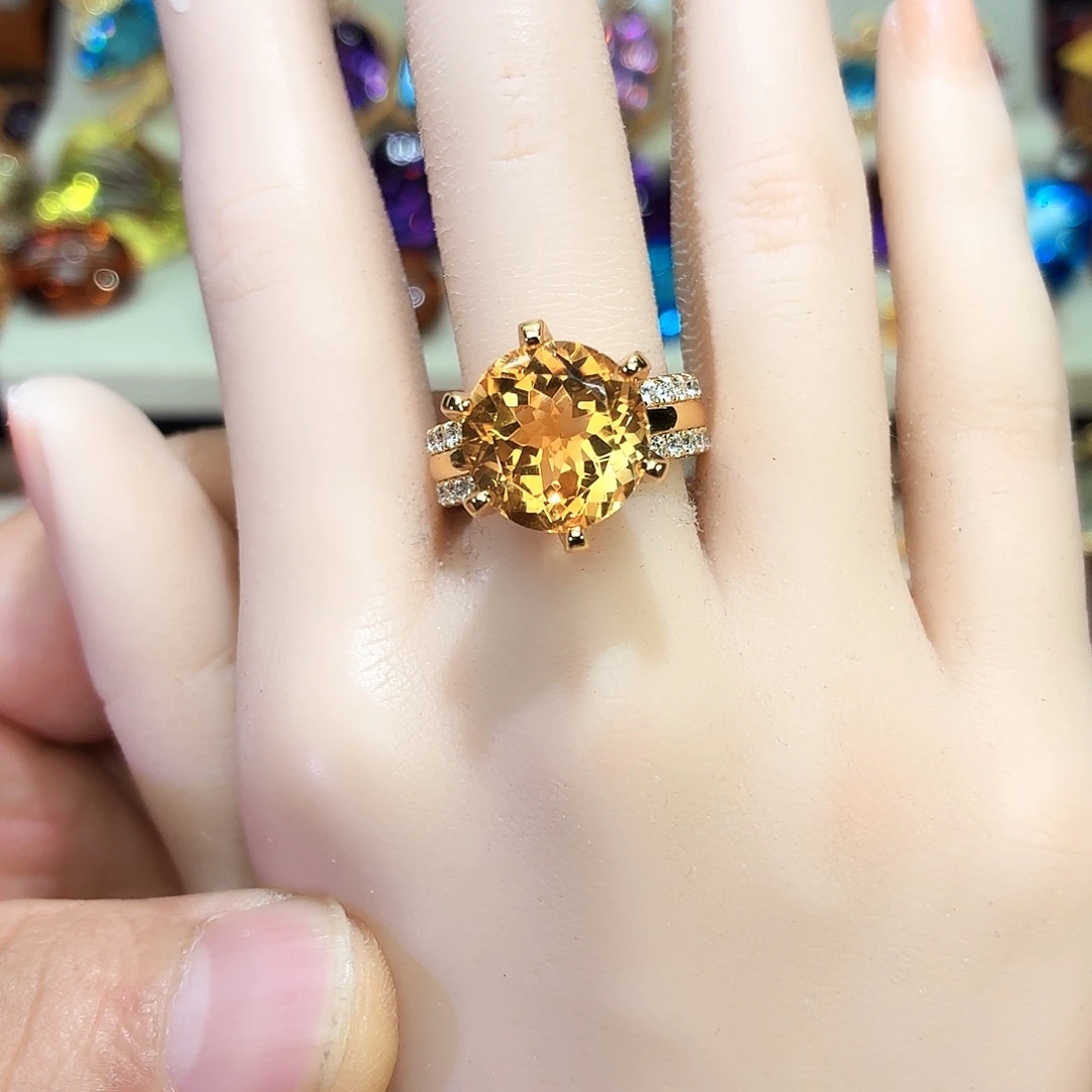 水晶银S925镶嵌戒指