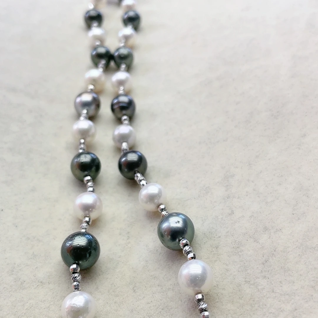 海水珍珠颈饰银S925镶嵌