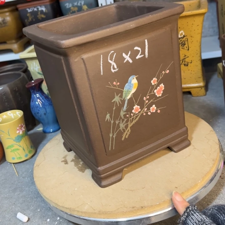 紫砂花盆紫砂花盆