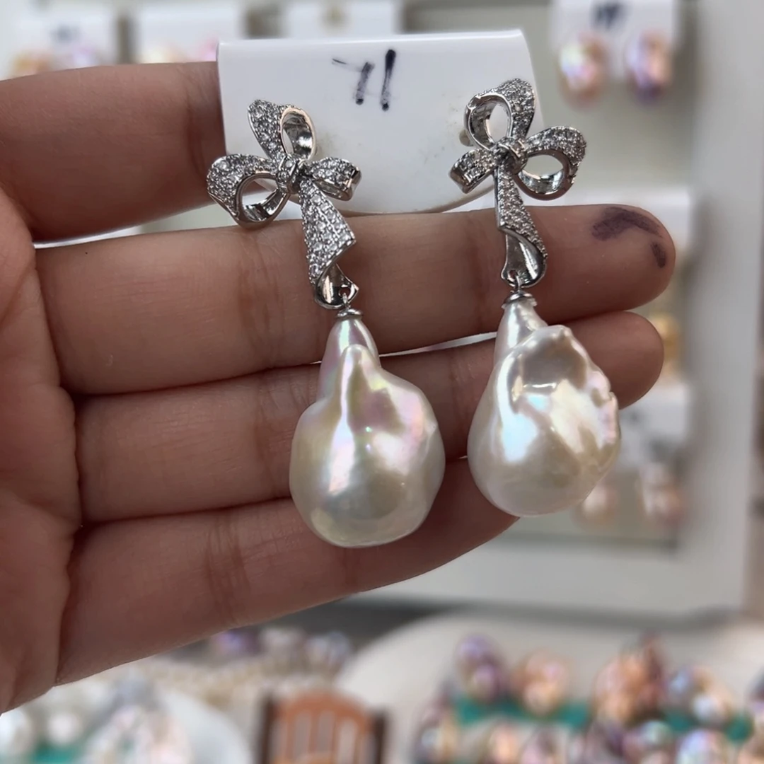 淡水珍珠耳饰未镶嵌A***a