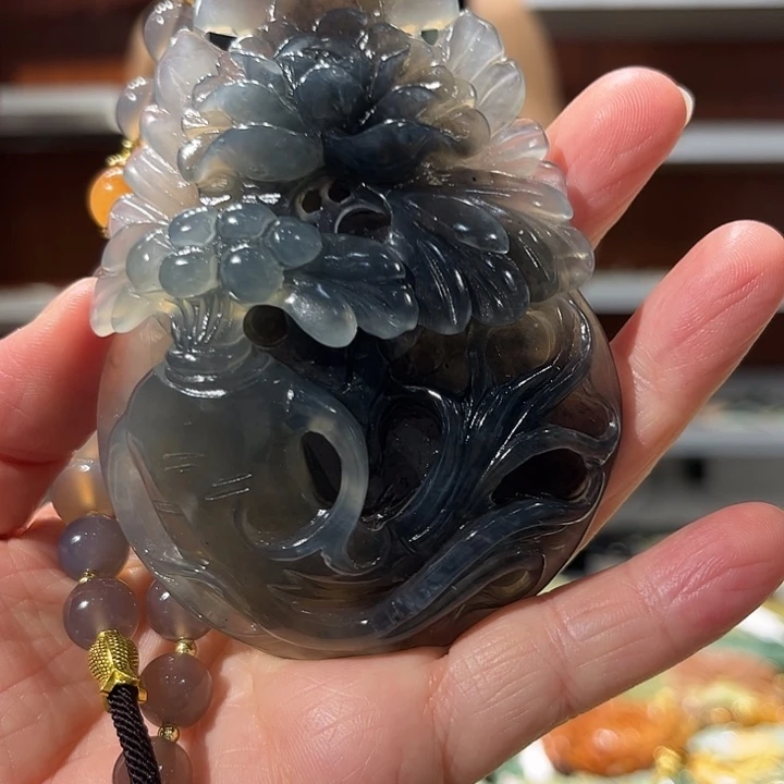 岫玉未镶嵌毛衣链