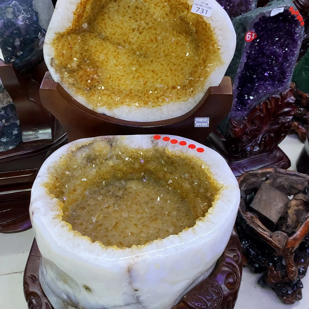 水晶未镶嵌大型摆件（非配饰）朱