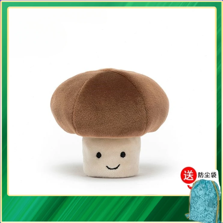 英国活泼蘑菇柔软公仔安抚毛绒玩具可爱陪伴礼物