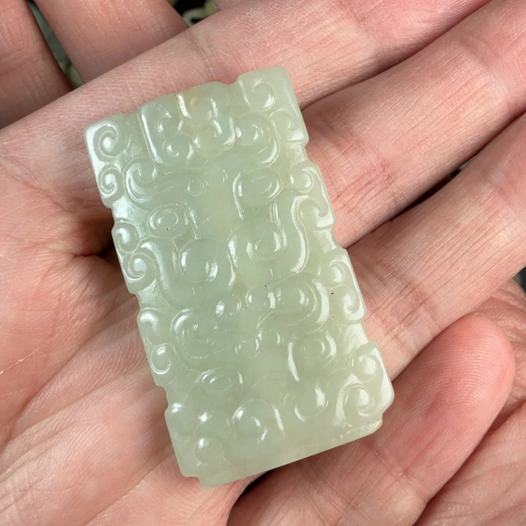 和田玉未镶嵌吊坠(不含链)