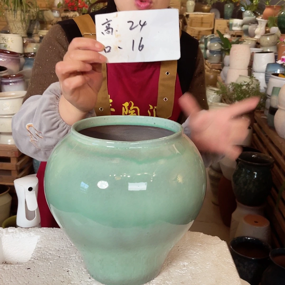 紫砂花盆高度24口径16