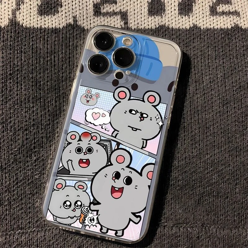 福利款美叽和大鼠适用于苹果11PROMAX手机壳iPhone16趣味15卡通壳