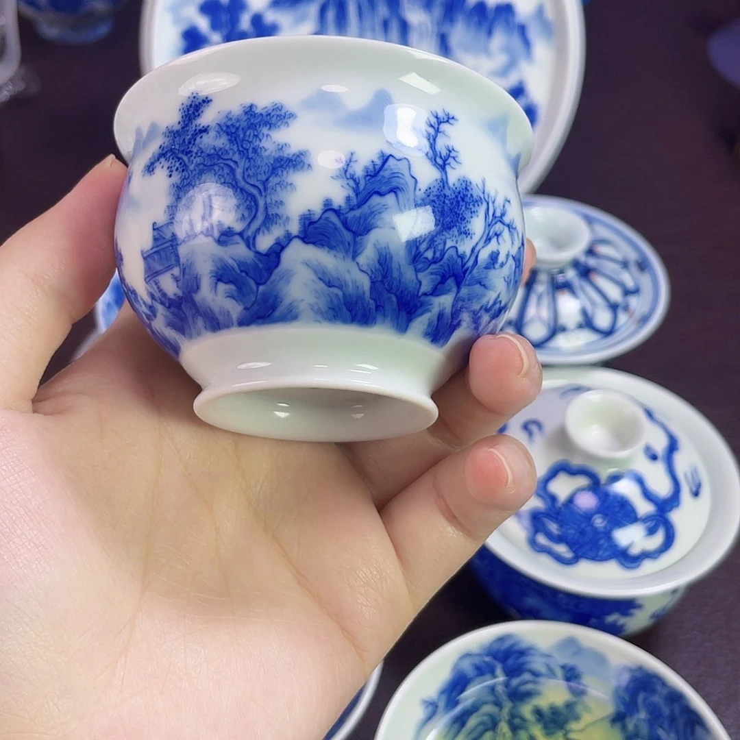 T***t手工手绘山水卢士杯