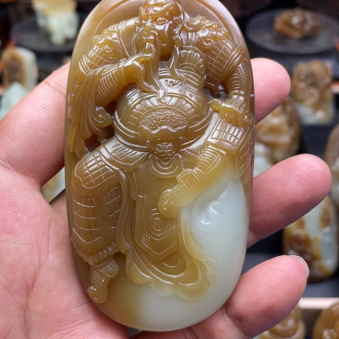 颈饰未镶嵌和田玉毛***仰