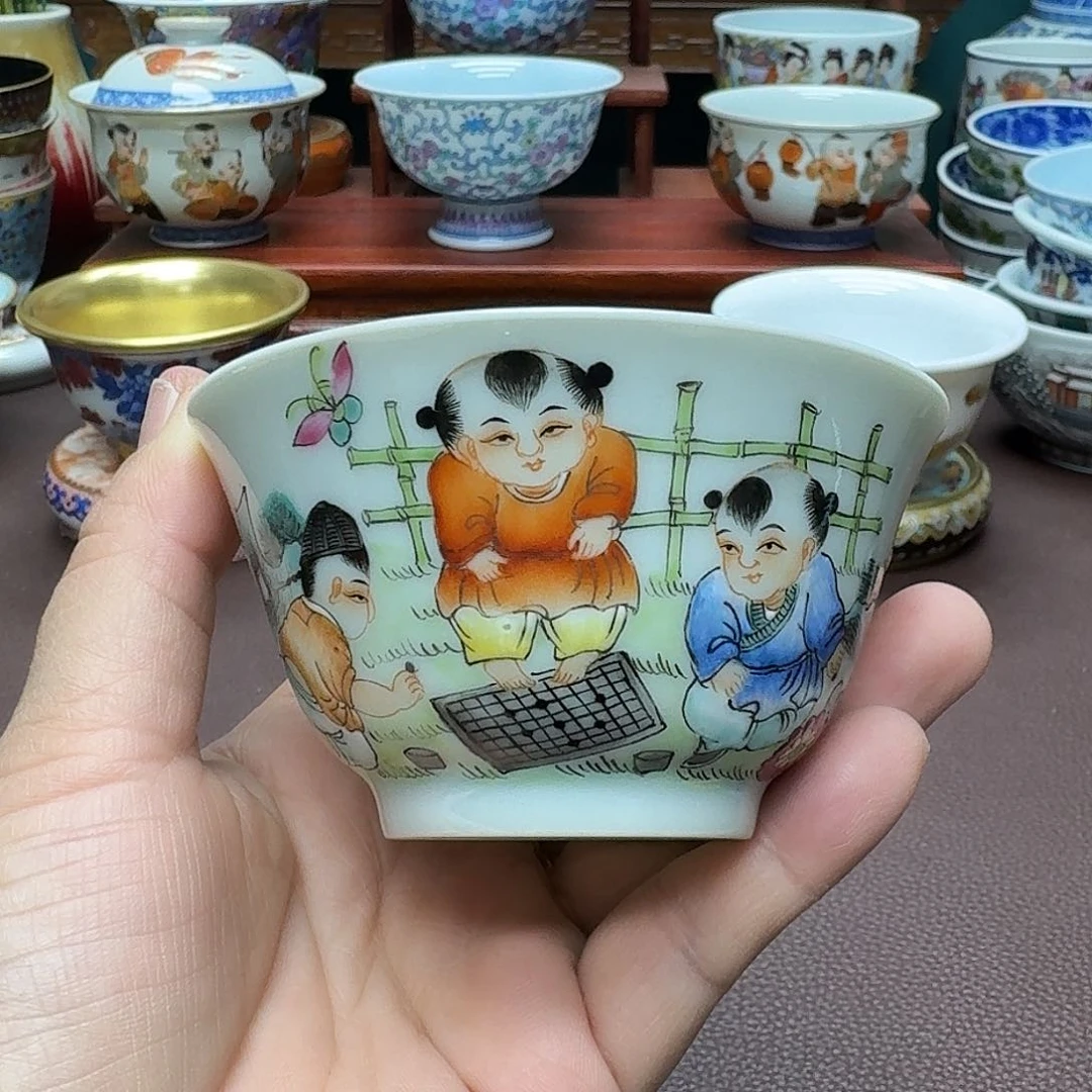 瓷片景德镇仿古手工制作精品展示