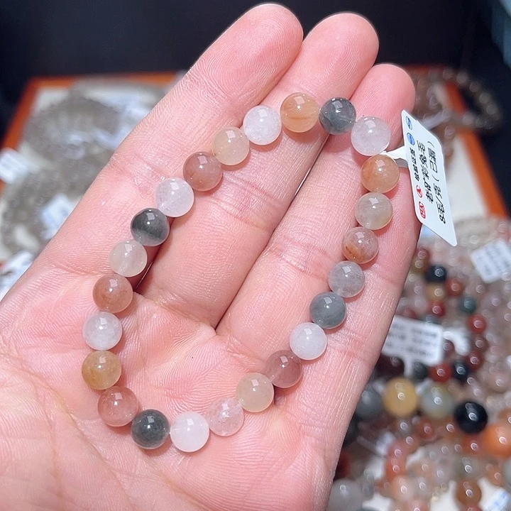 水晶手链未镶嵌163号多样性发一  7+