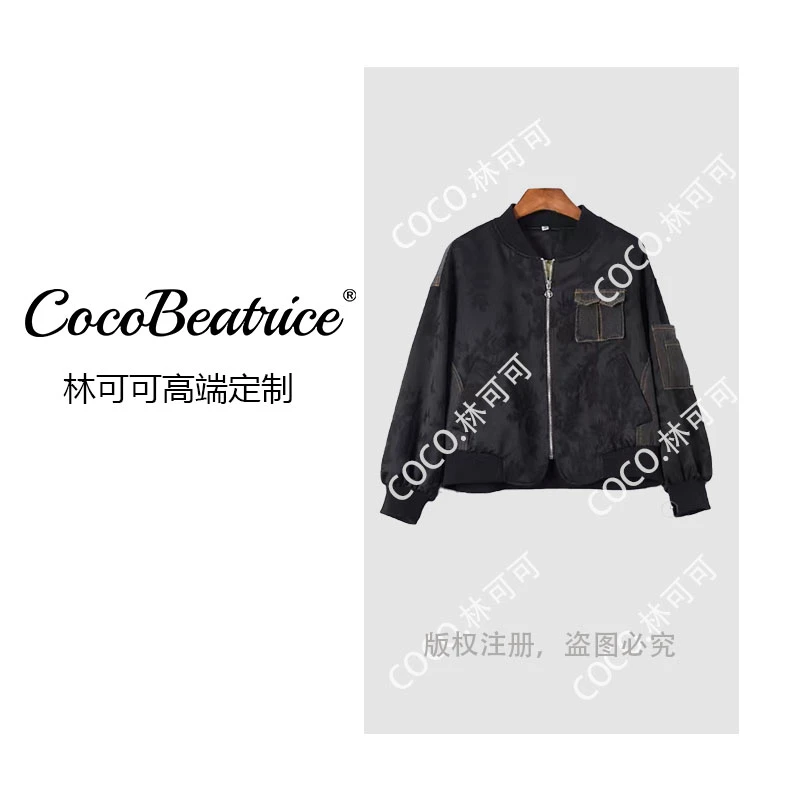 【COCO林可可】欧货爆款时尚百塔舒适夹克女外套夹克HW566