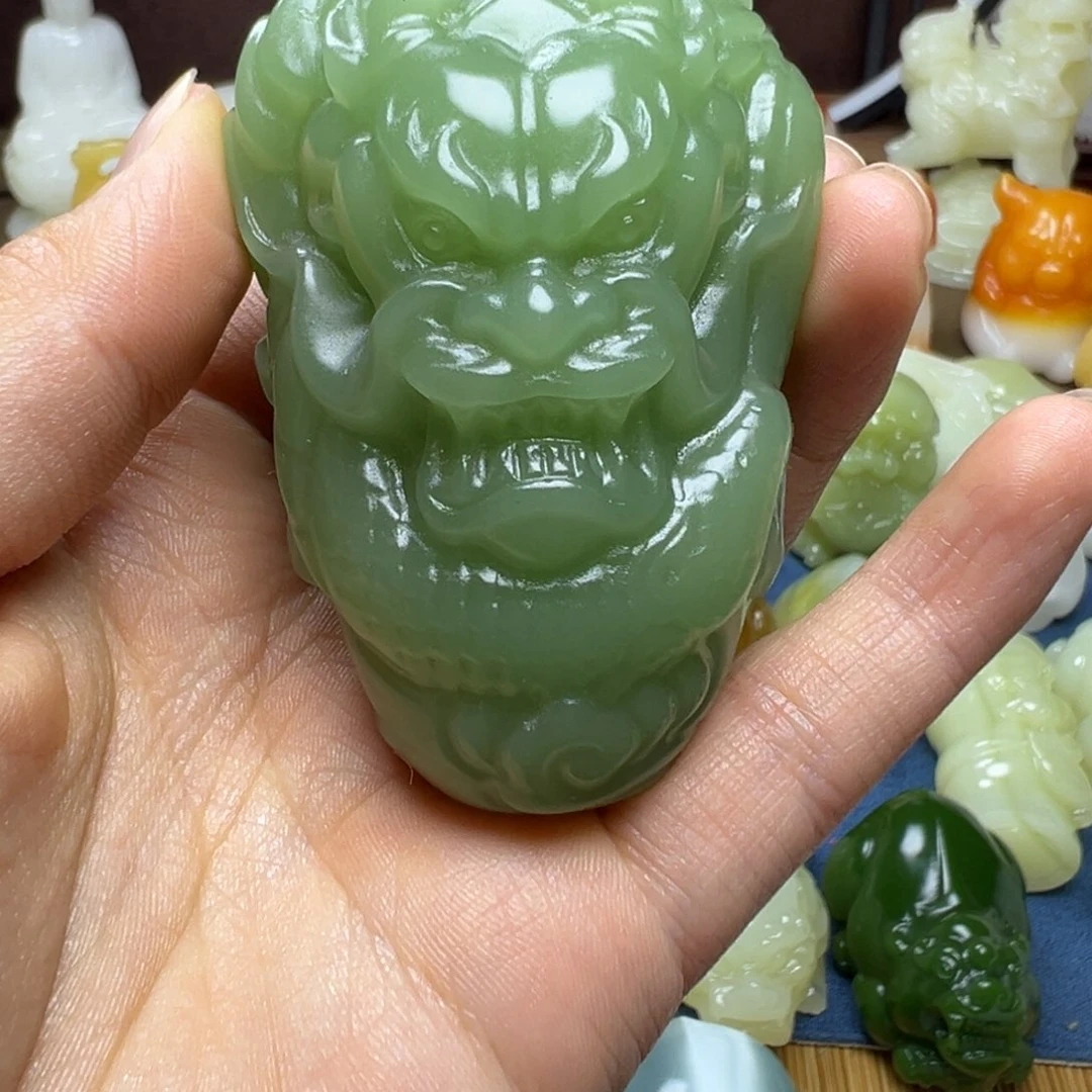 石材睿*?手工雕刻沙枣青龙头
