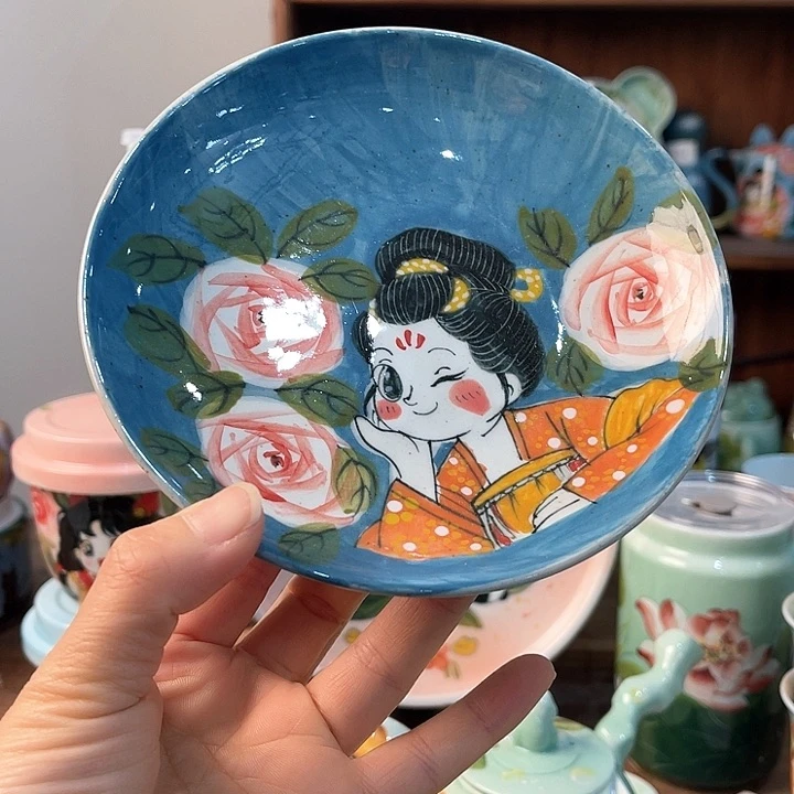陶景德镇釉下手绘陶瓷