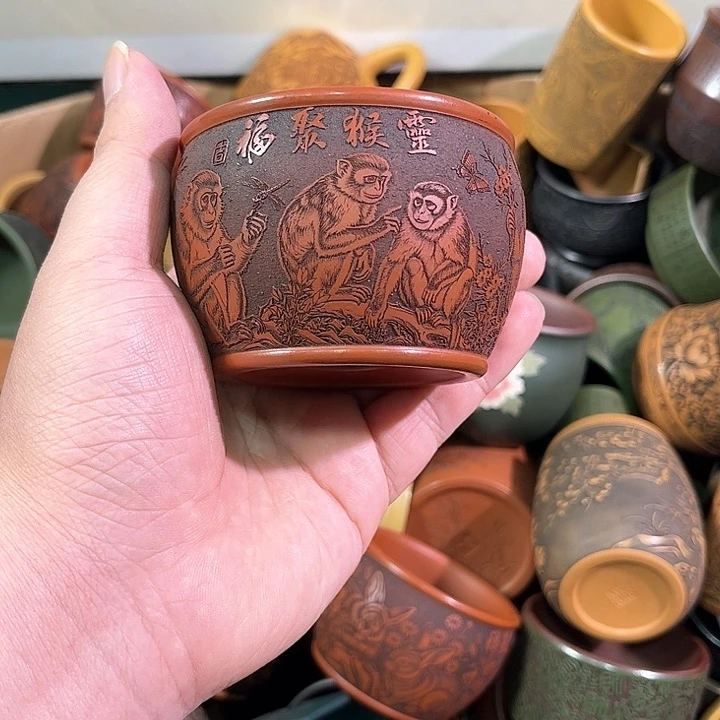 茶杯紫砂全手工紫砂主任杯