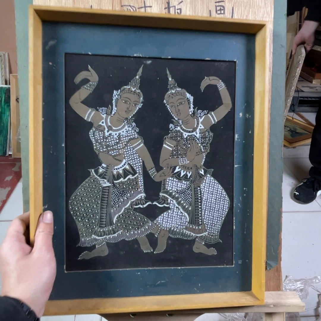 中古框画框子有磕碰不退不换