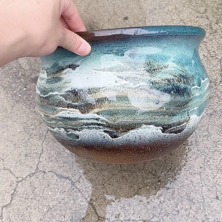 紫砂粗陶口25高18hdhdjdj