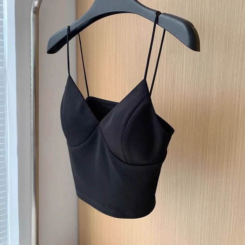 别致小吊带背心女外穿夏季文胸一体内衣美背西装内搭打底抹胸上衣