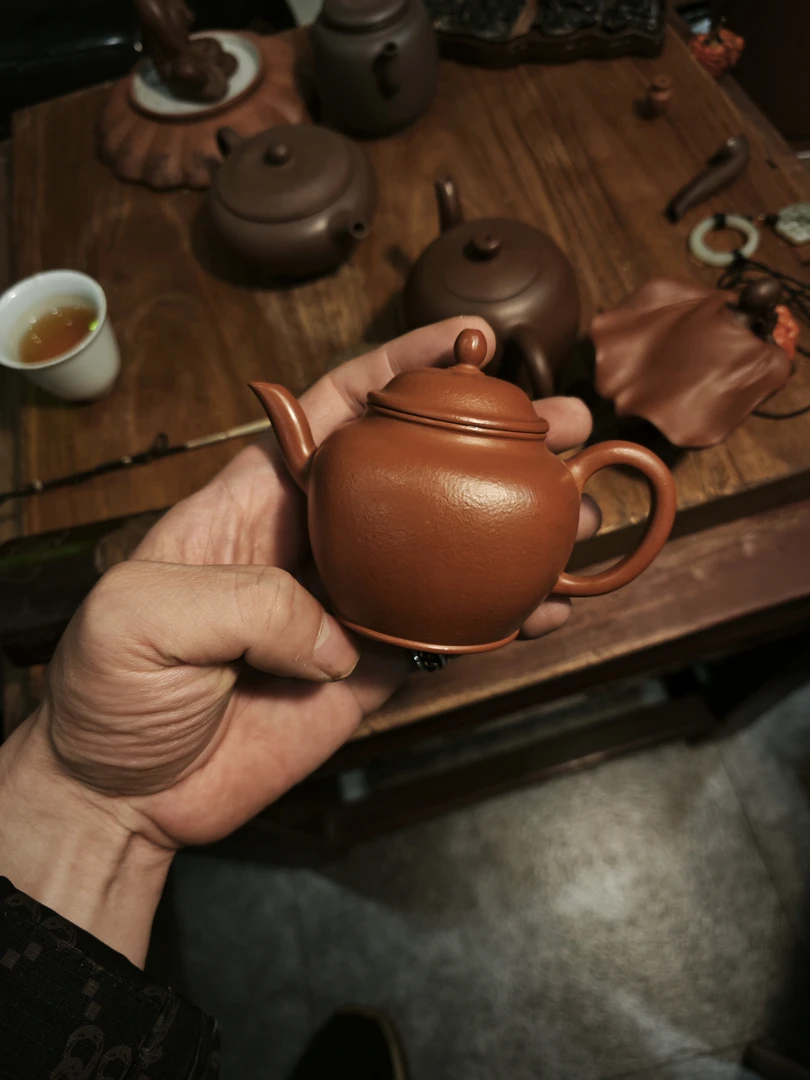 "混圓方梨"慕古，泡茶利器紫砂壶小容量茶具