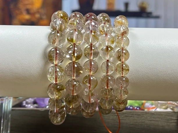 黄阿塞水晶单圈手串（多样性发其一） A94