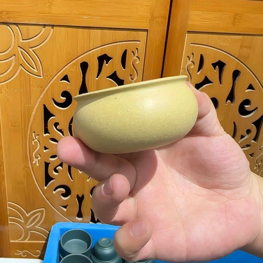 紫砂茶壶罗汉杯本绿