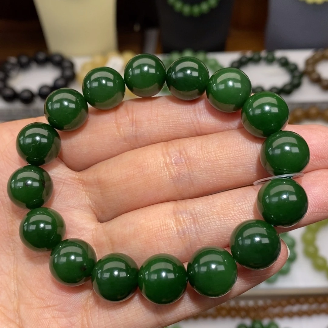 和田玉未镶嵌手串卡13