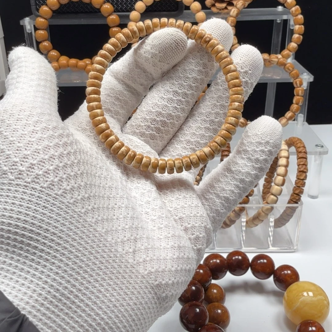 ꧔****手串紫金鼠纯肉 紫金鼠 花皮药片 7mm