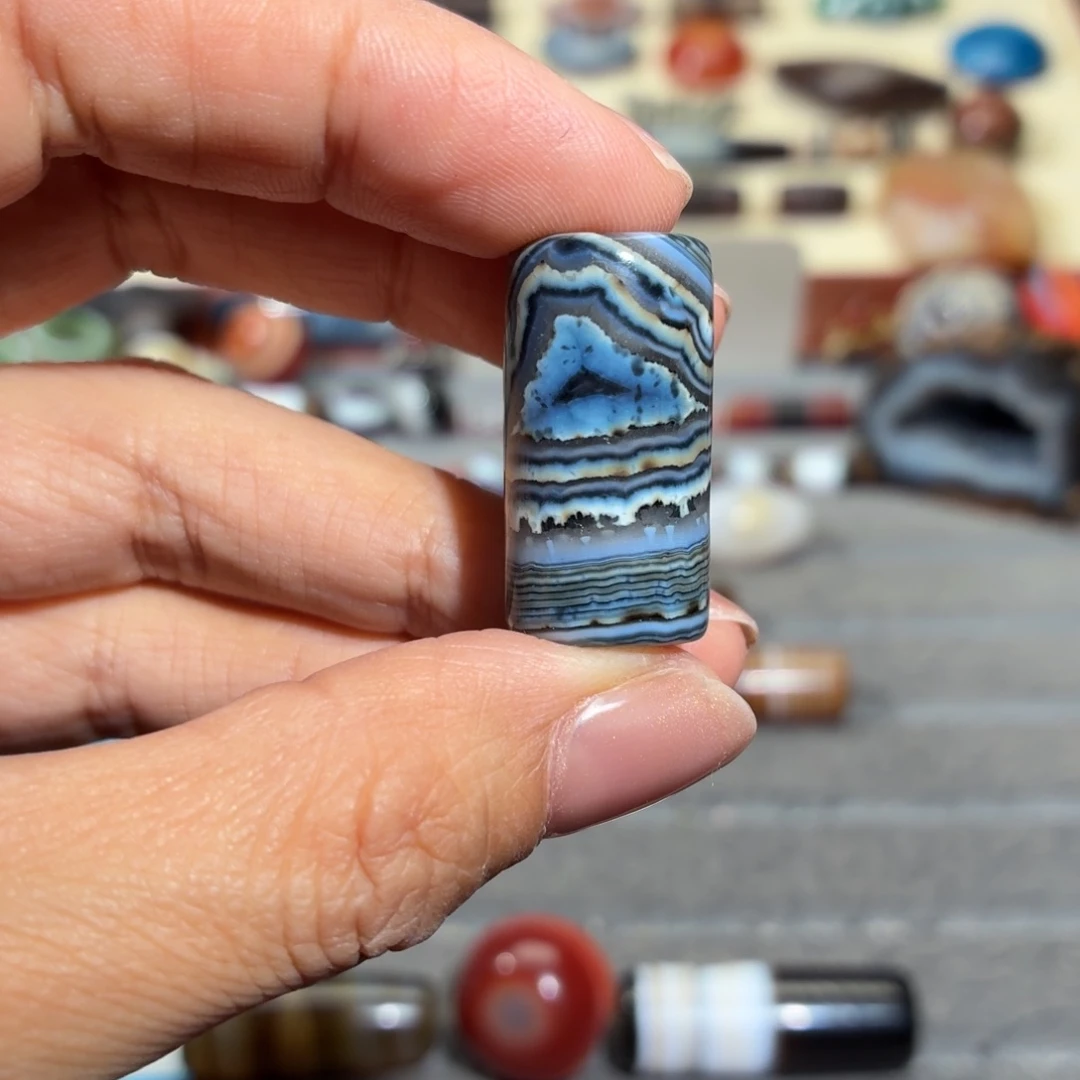 那***哦玛瑙/玉髓合金颈饰