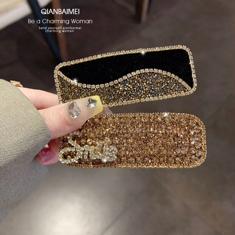 发夹直播间扣字链接网红轻奢发饰