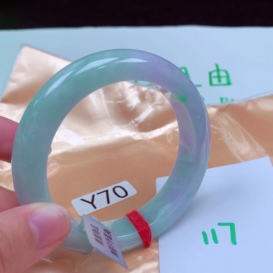 未镶嵌手镯翡翠缅甸天然A货翡翠手镯58.9