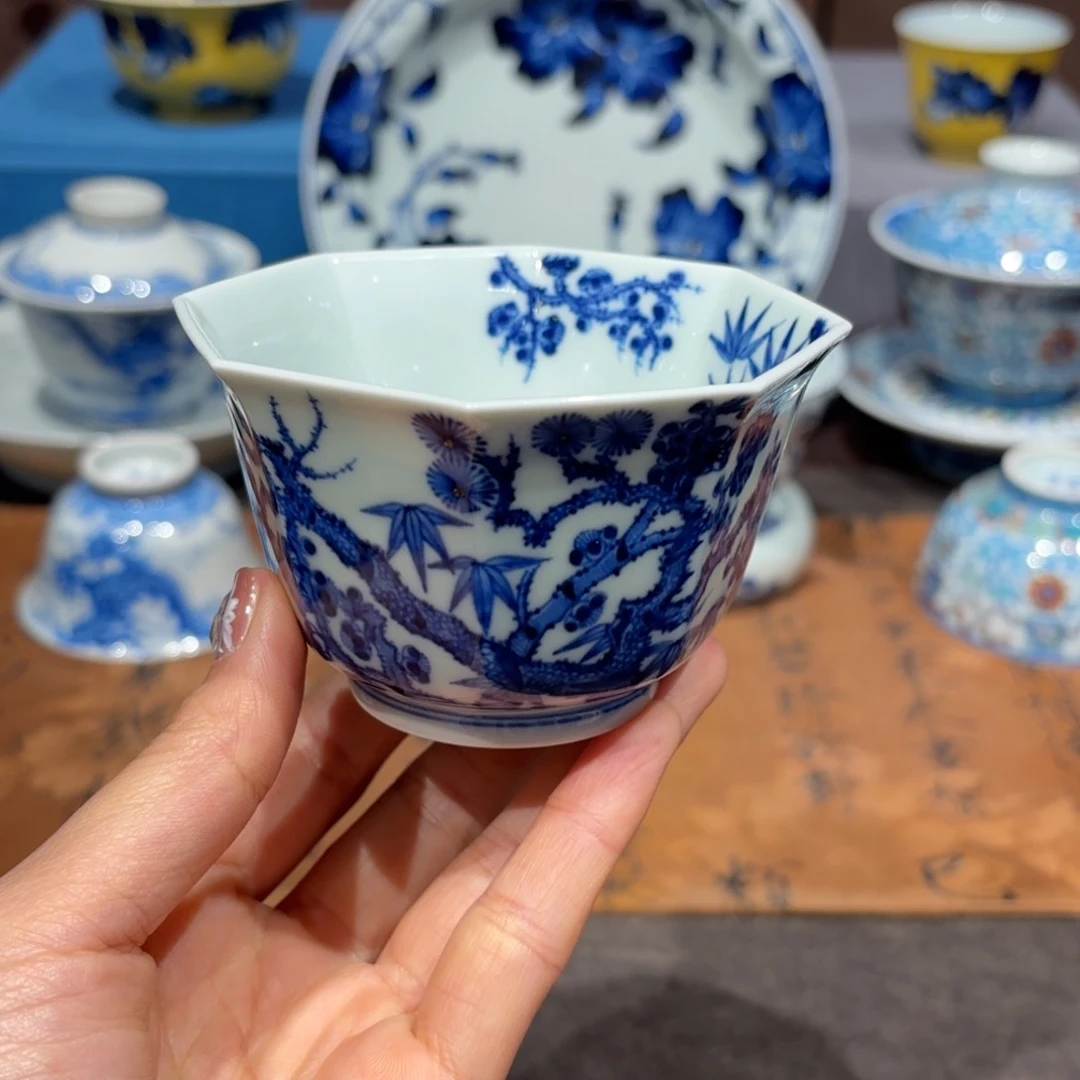 瓷片手工手绘陶瓷茶具