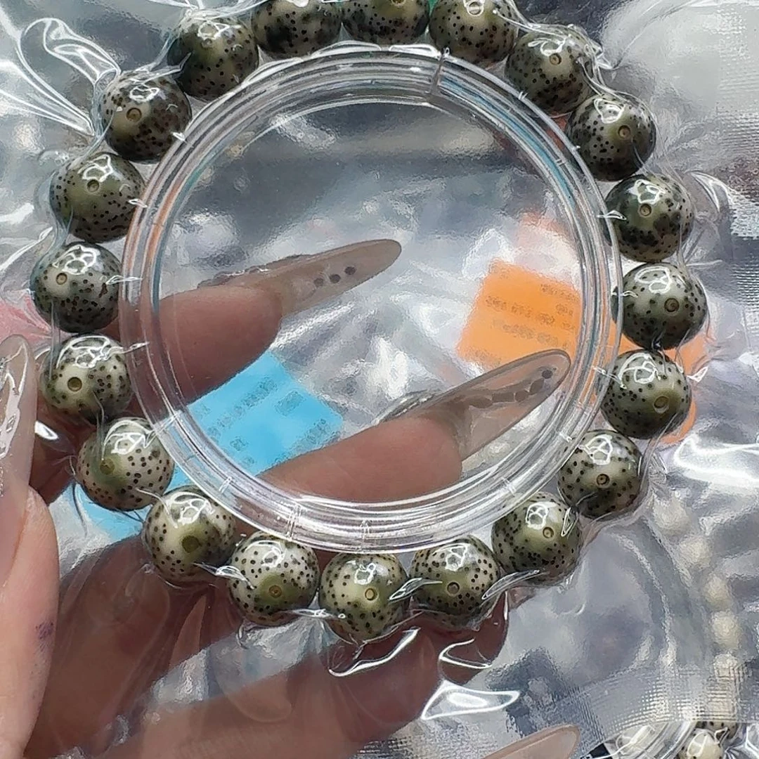 手串星月菩提109高端绿星月菩提12圆单圈