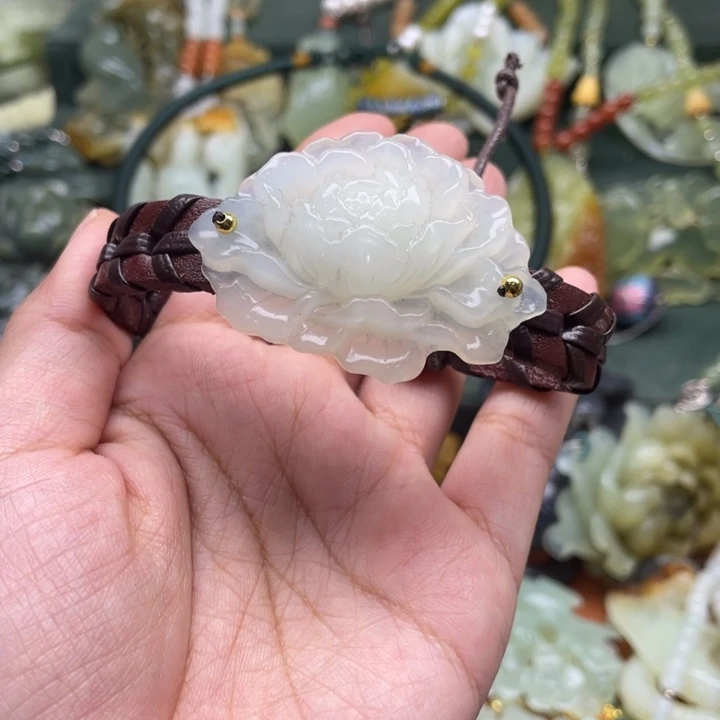 蛇纹石玉手牌合金