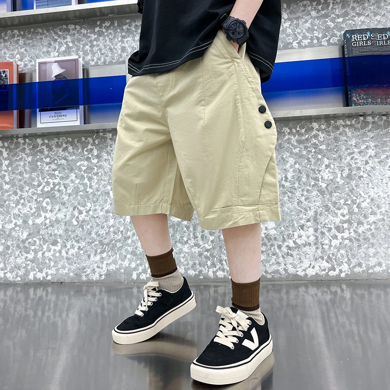 童装男童短裤夏装2025新款夏季中大童裤子薄款休闲儿童工装男孩潮