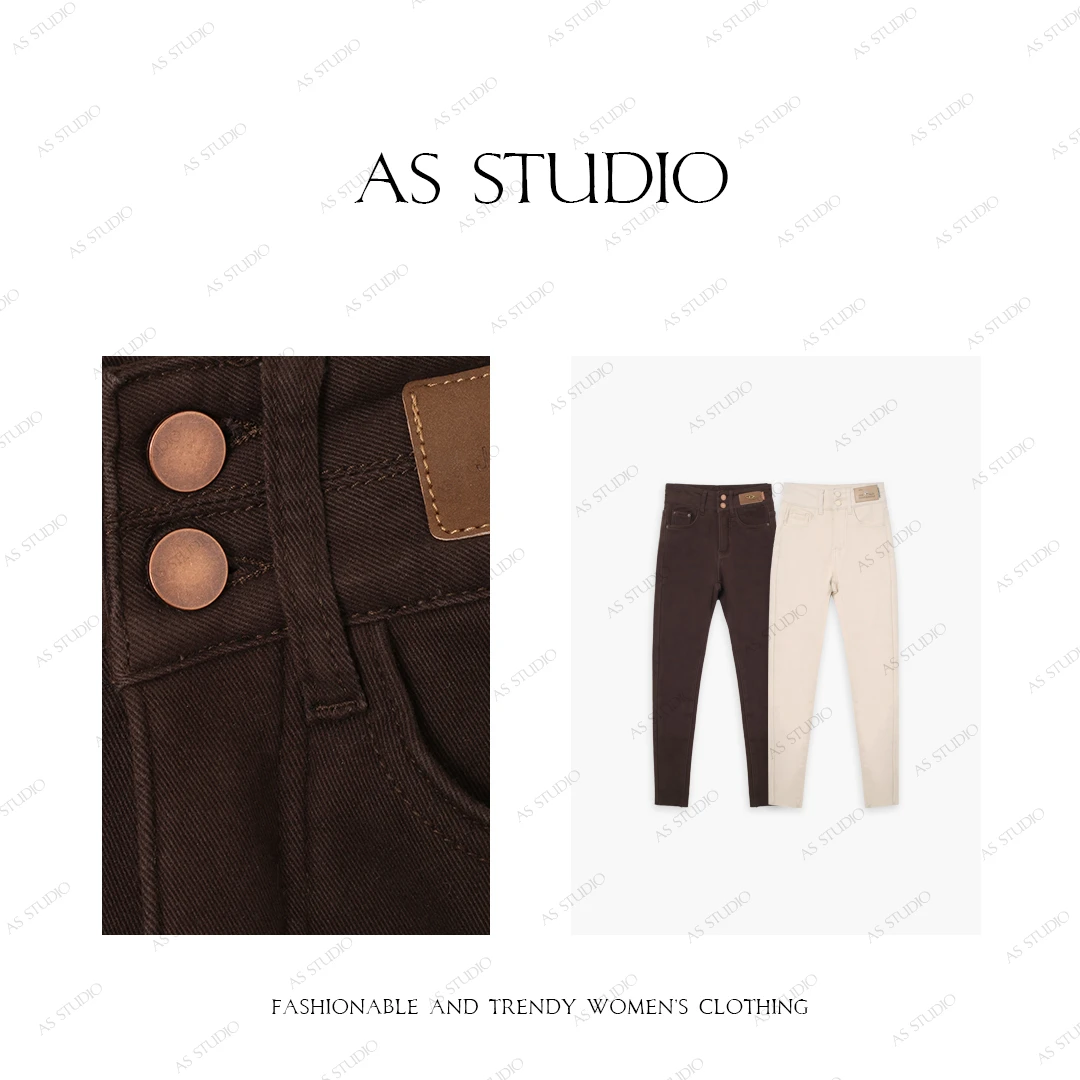 【AS蜜桃臀】25新高腰加绒提臀收腹弹力小脚裤AS24DKU2357