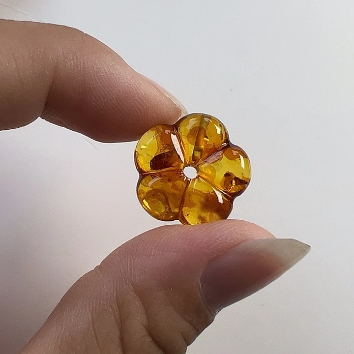 未镶嵌项圈琥珀（花珀）