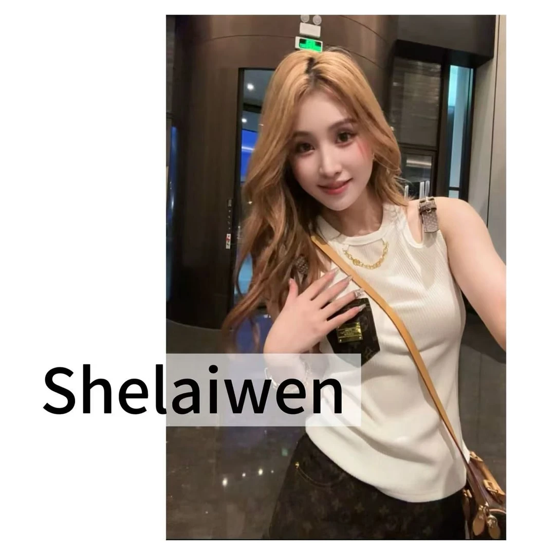 SheLaiwen【马户卡扣吊带】2025新款重磅潮牌夏季T
