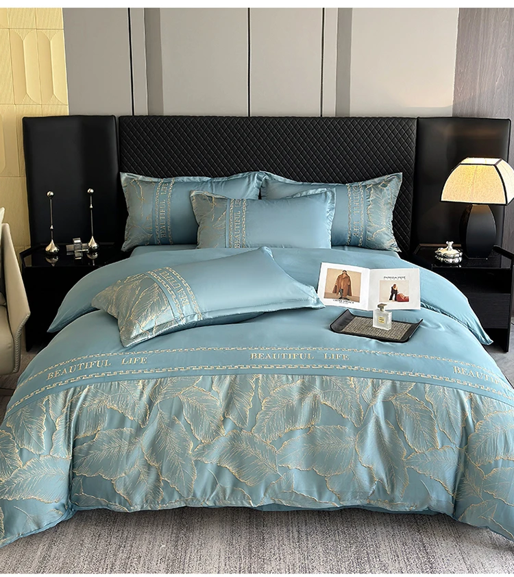 【品质高奢】A类奢华立体浮雕金枝玉叶四件套【三总】