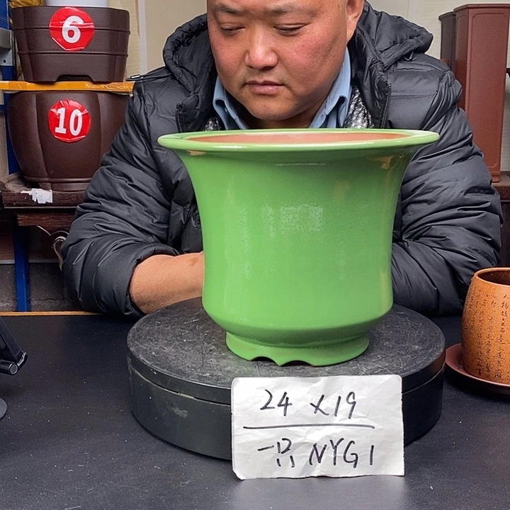 紫砂花盆货号一只NYG1