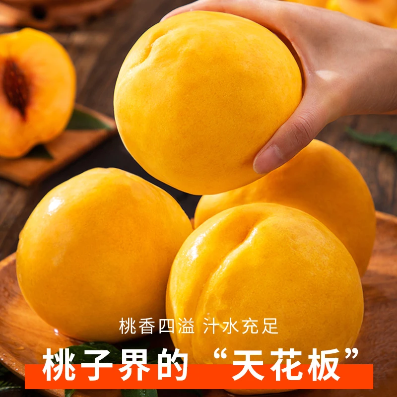山东蒙阴黄金蜜毛桃4.5斤净重整箱包邮坏果包赔YZ