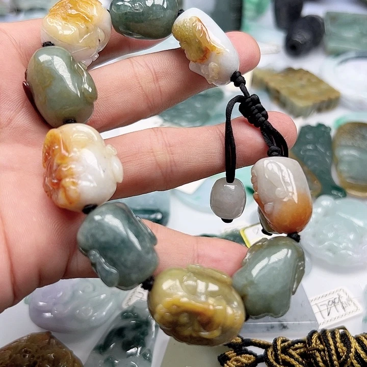 颈饰未镶嵌翡翠缅甸翡翠吊坠