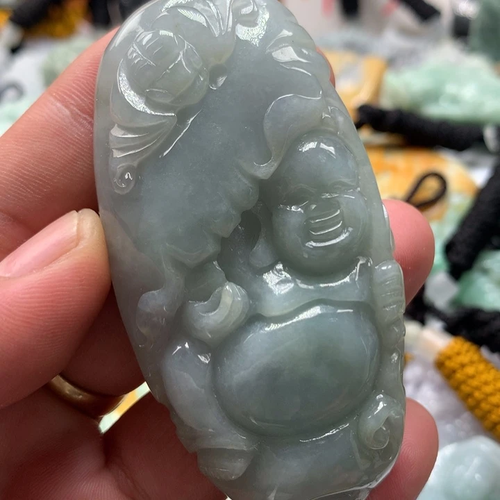 翡翠未镶嵌颈饰保真天然a货翡翠